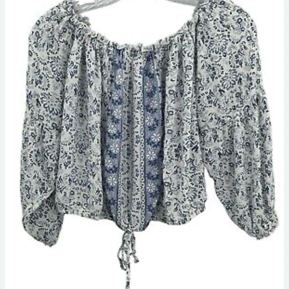 Vintage Y2K Hollister boho floral tie Crop Top - size XS - summer must gave!